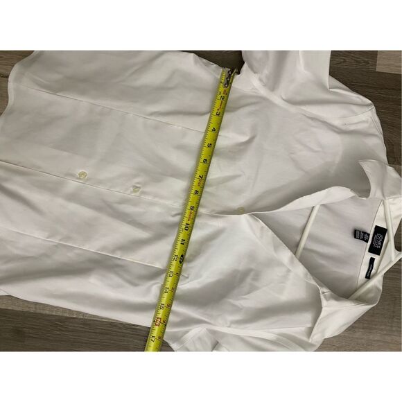 Jones New York Easy-Care Button-Up Shirt, White, Size Medium, MSRP $80 - Picture 4 of 10